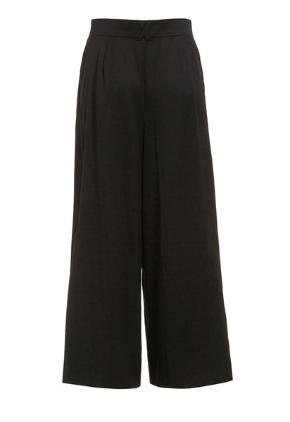 Outsider organic merino wool culotte trousers in black *Last pieces in ...